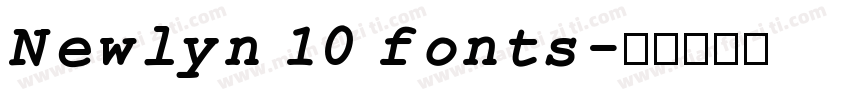 Newlyn 10 fonts字体转换
